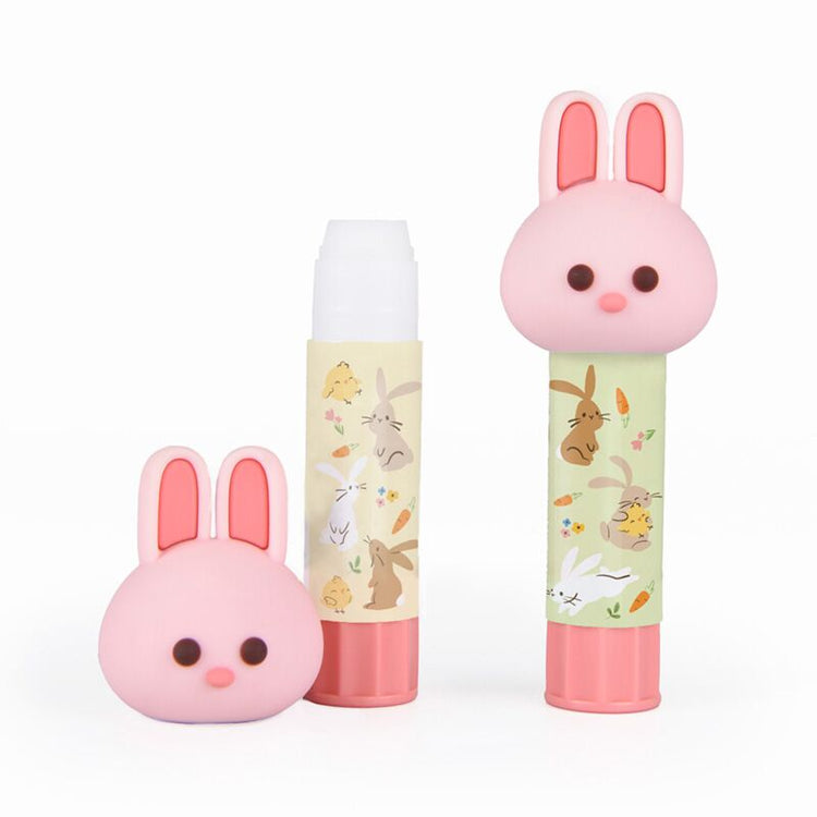 Bâton de colle lapin de printemps printemps
