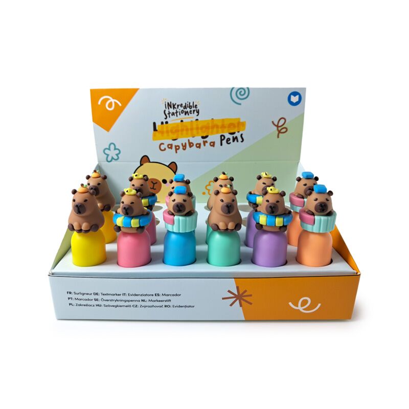 Stylo surligneur Capybara avec dessus
