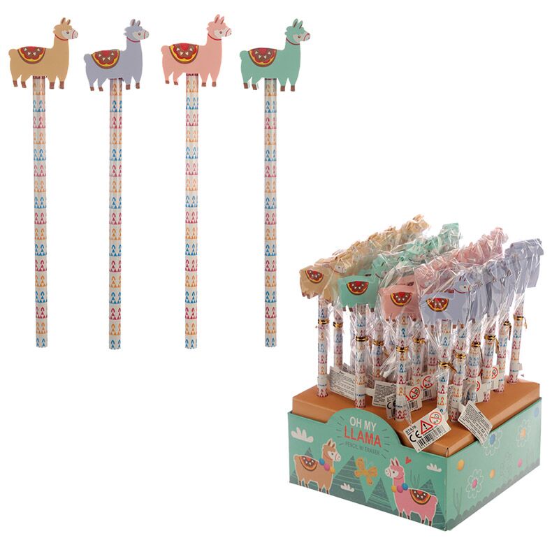 Oh mon lama - crayon de gomme
