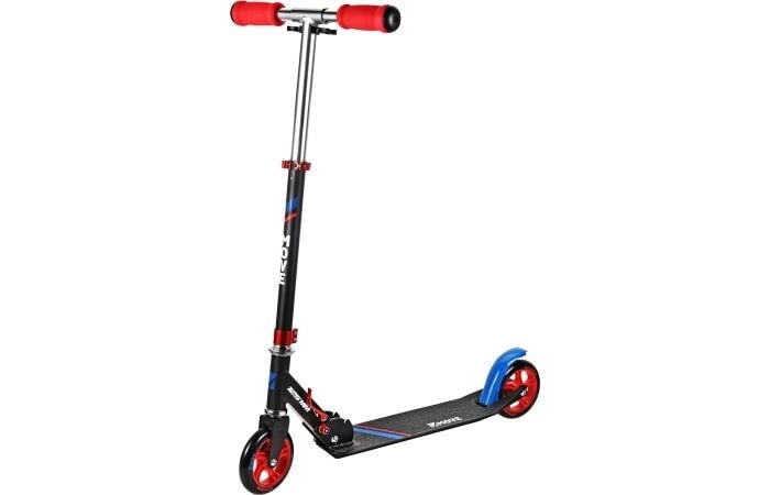 Move 125 trottinette enfant 2 roues pliable junior noir rouge