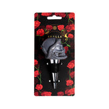 Roses du crâne Skull et bouteille de serpent arrêt - afbeelding 1