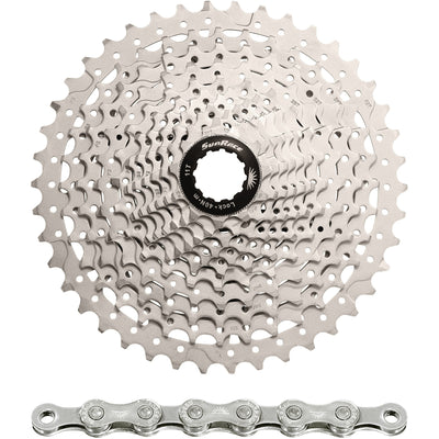 Spanninga sunrace combipack csms3 10v 11-40t avec chaîne cn10a