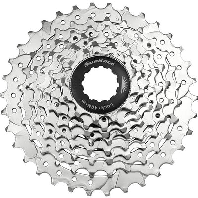 Spanninga sunrace cassette csm66 8v 11-34t nickel argent (10pcs)