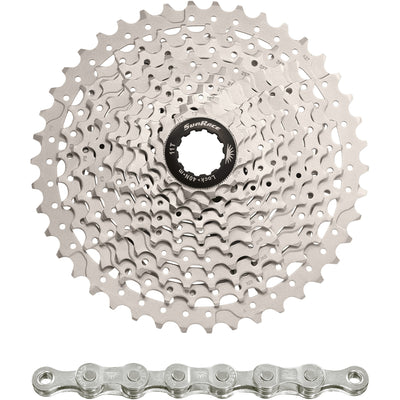 Spanninga sunrace cassette csms3 10v 11-42t métallique (10pcs)