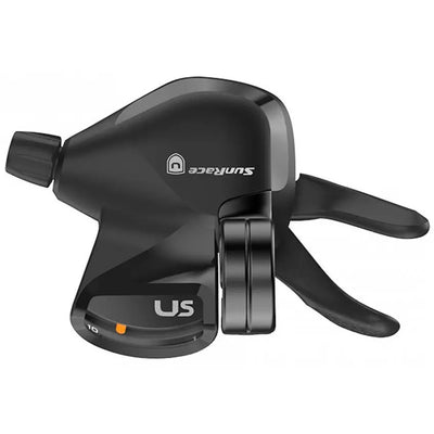 Spanninga sunrace manette de vitesse u-series dlus51 10v avec affichage push-push noir
