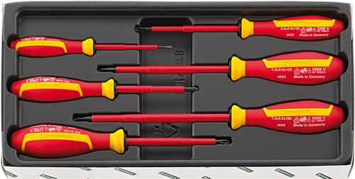 Stahlwille jeu de tournevis 6 pièces vde drall+