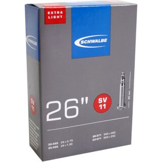 Chambre à air Schwalbe SV11 Extra Light 26 20 25-559 571mm 40mm valve
