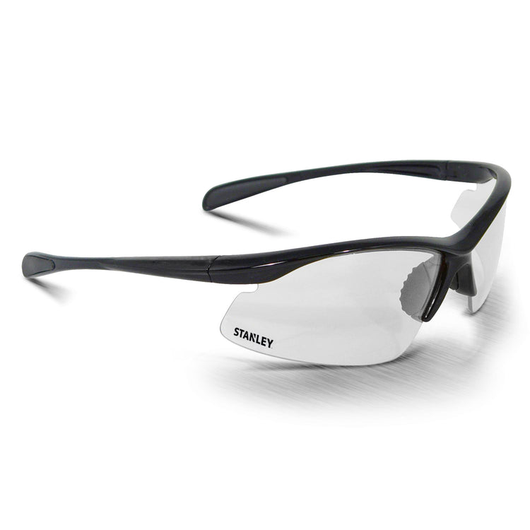 Lunettes de sécurité courbées à base 10 Stanley | verre clair - sy150-1d eu