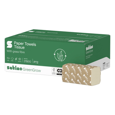Serviette Sation blacksatino greengrow 2 couches (3750 pièces)