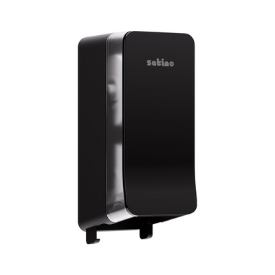 Distributeur de rouleaux système Satino pour 2 rouleaux noir