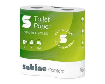 Papier toilette Satino 2 épaisseurs en vrac (4x 200 feuilles)