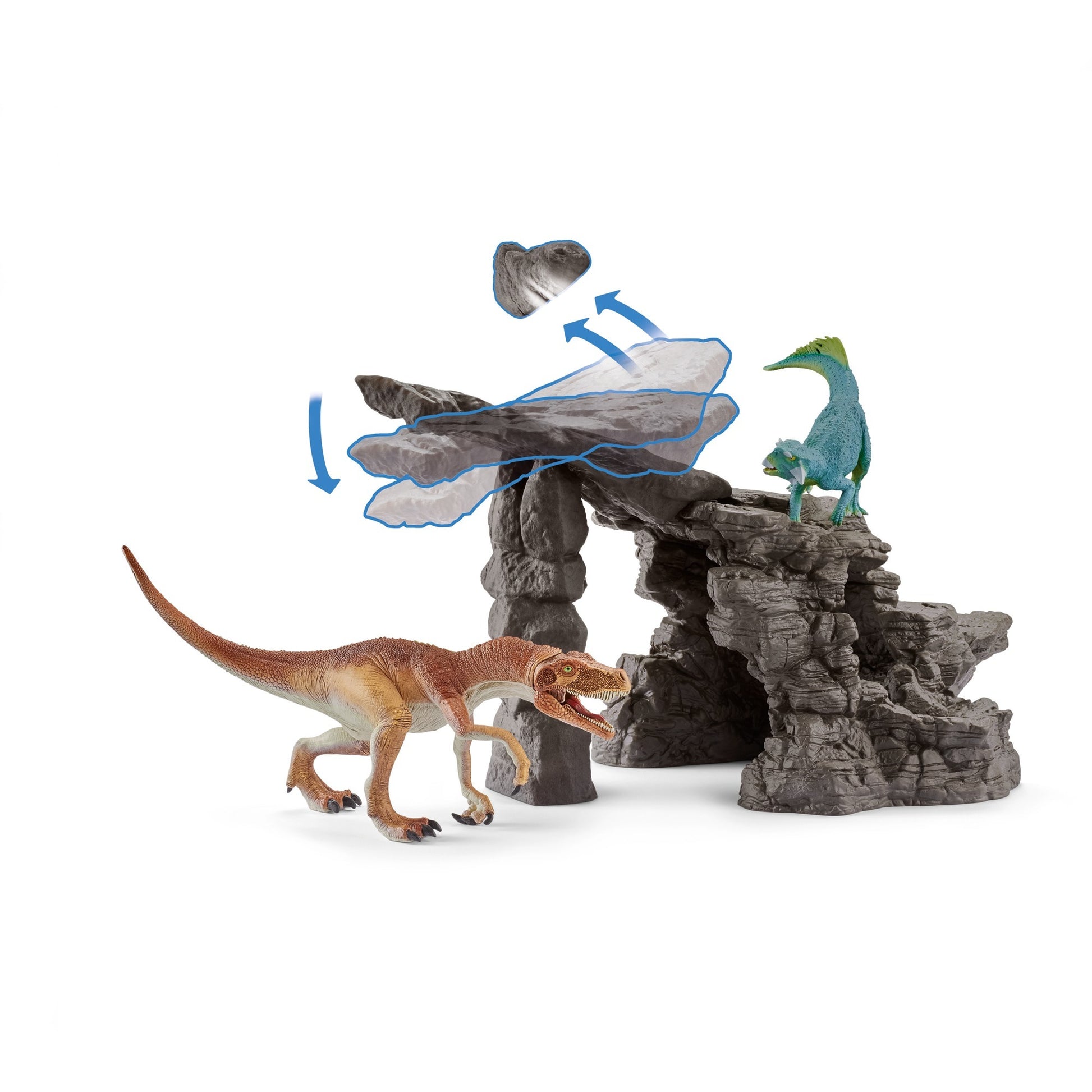 SCHLEICH DINOSAURS SET avec la grotte 41461