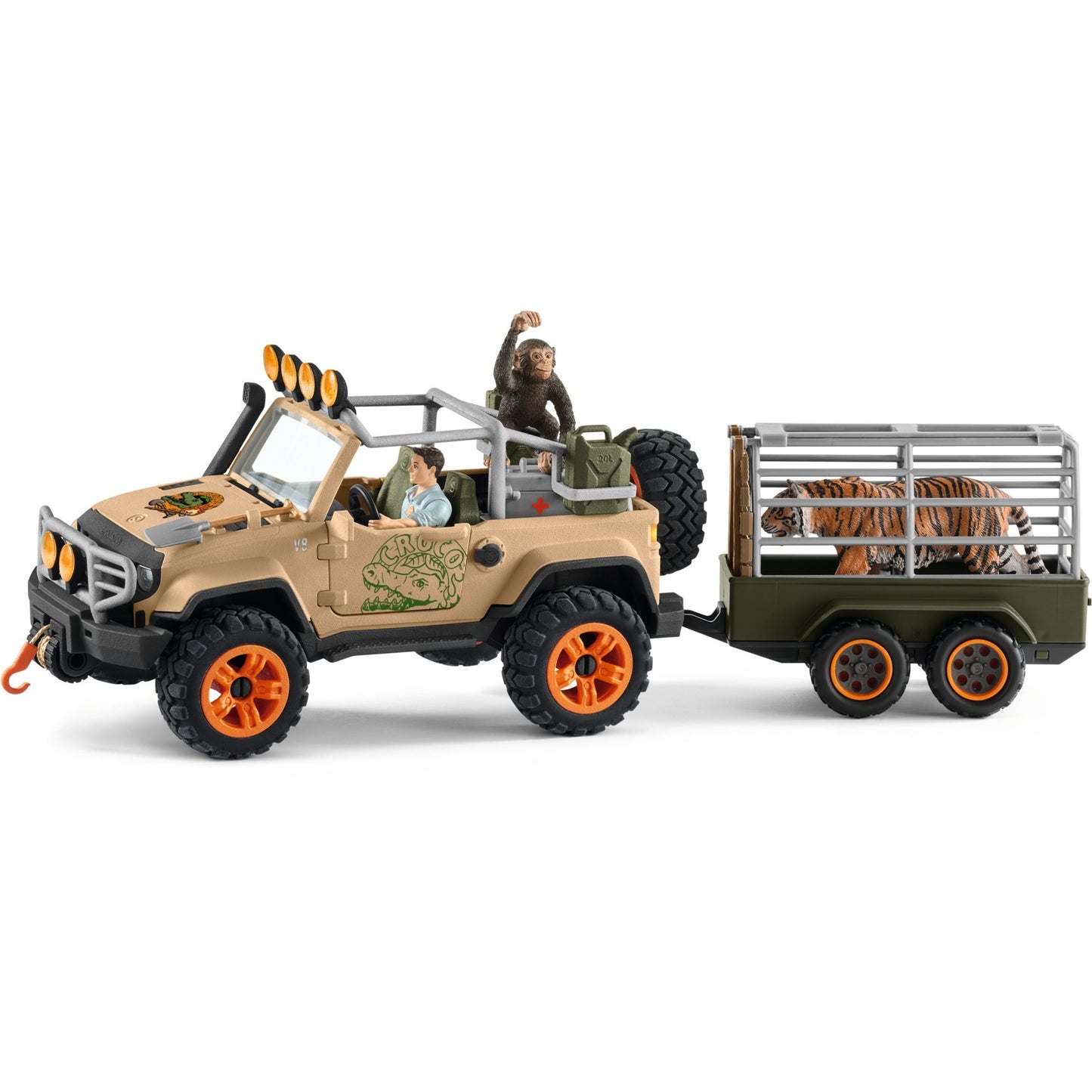 Schleich Wild Life SUV 4x4 avec LIER 42410