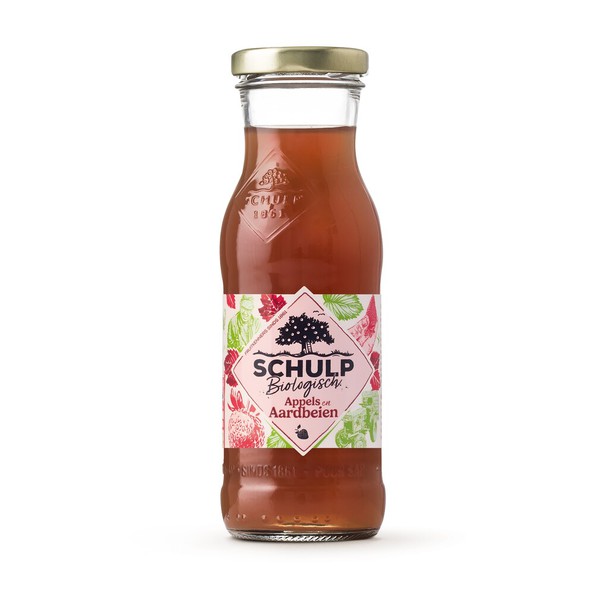 Jus de Saint-Jacques pomme fraise bio bouteille (15x 20cl)