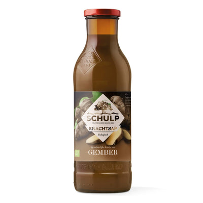 Schulp power juice jus de gingembre pur bouteille biologique (6x 0,75 litres)