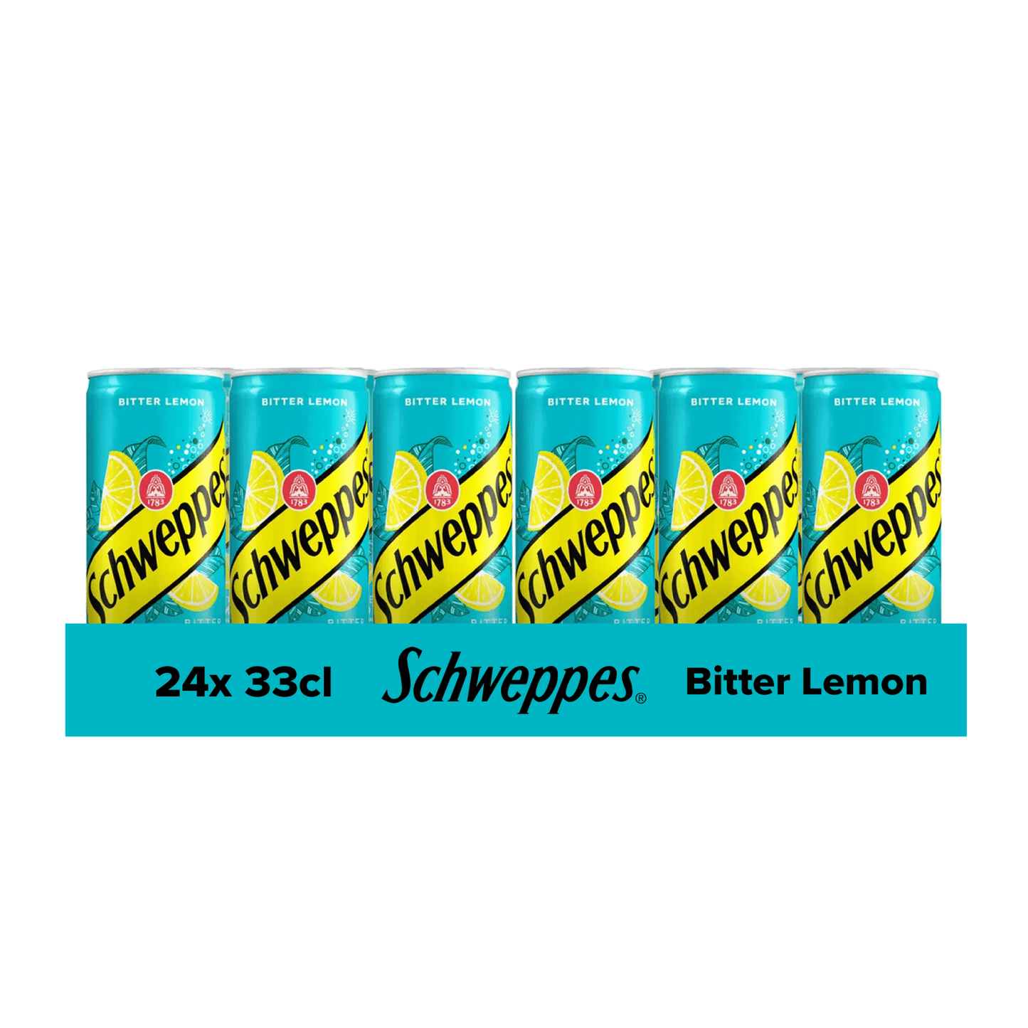 Canette de citron amer Schweppes (24x 33cl)