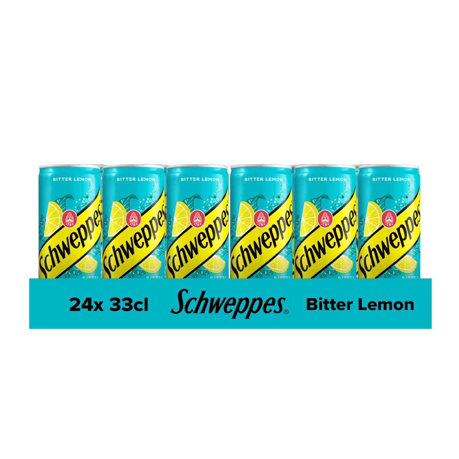 Canette de citron amer Schweppes (24x 33cl)