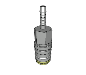 Lüdecke ludecke raccord rapide 8mm passe-fil dn8