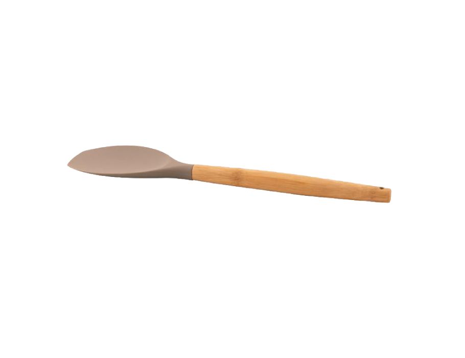 Point Virgule Pannenlikker Silicone Bamboo Handle Taupe