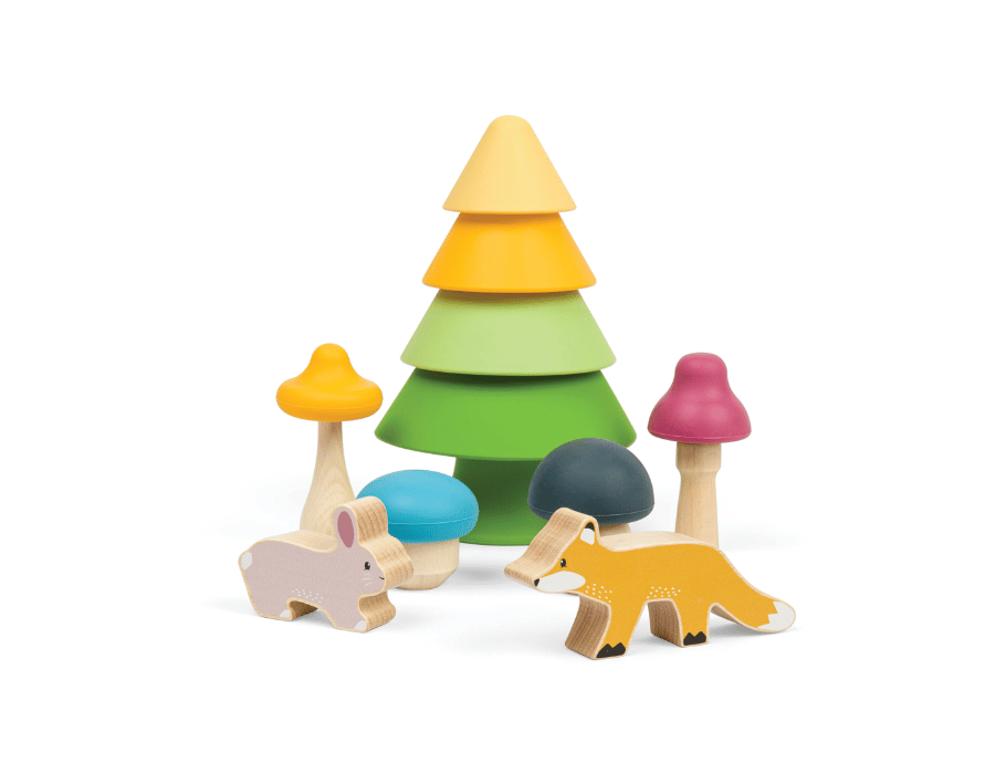 Bigjigs Stapel Game Forest Friends de 12 mois