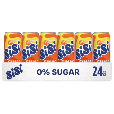 Canette Sisi orange zéro élégant (24x 33cl)