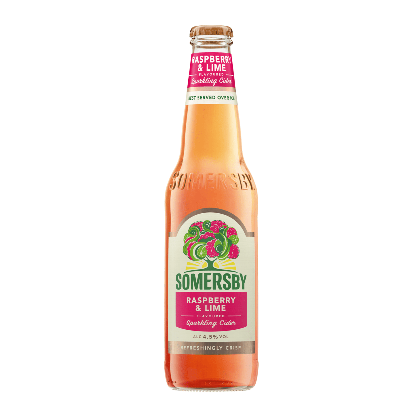 Bouteille de cidre citron vert framboise Somersby (24x 33cl)