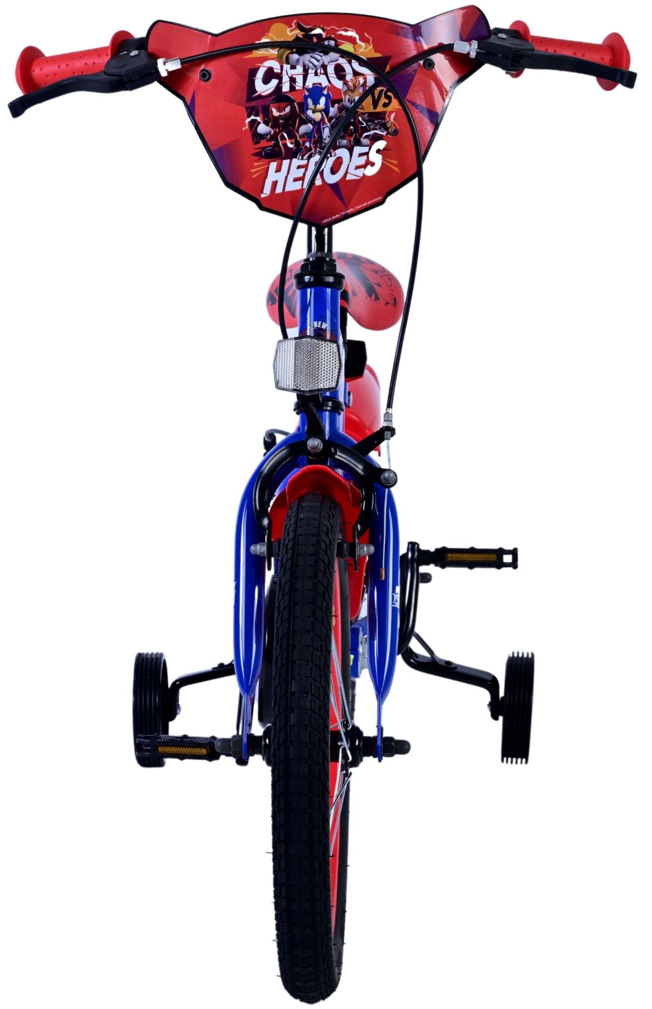 Sonic Prime Prime Child's Bike Boys 16 pouces Blue Red Two Hand freins