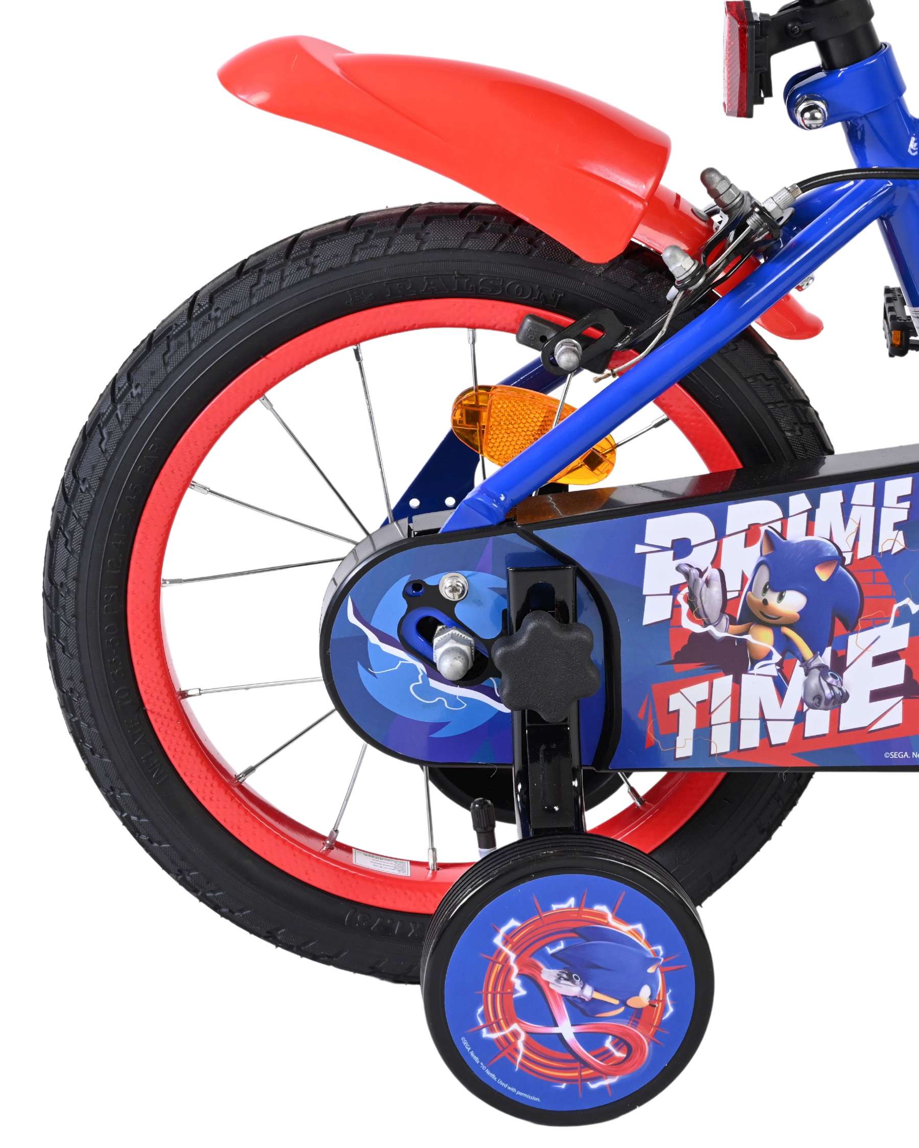 Vélo pour enfants Schall Sonic Prime - garçons - 14 pouces - bleu rouge - deux freins à main