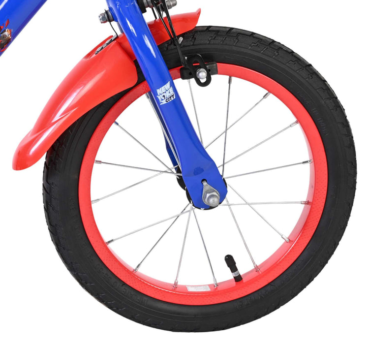 Vélo pour enfants Schall Sonic Prime - garçons - 14 pouces - bleu rouge - deux freins à main