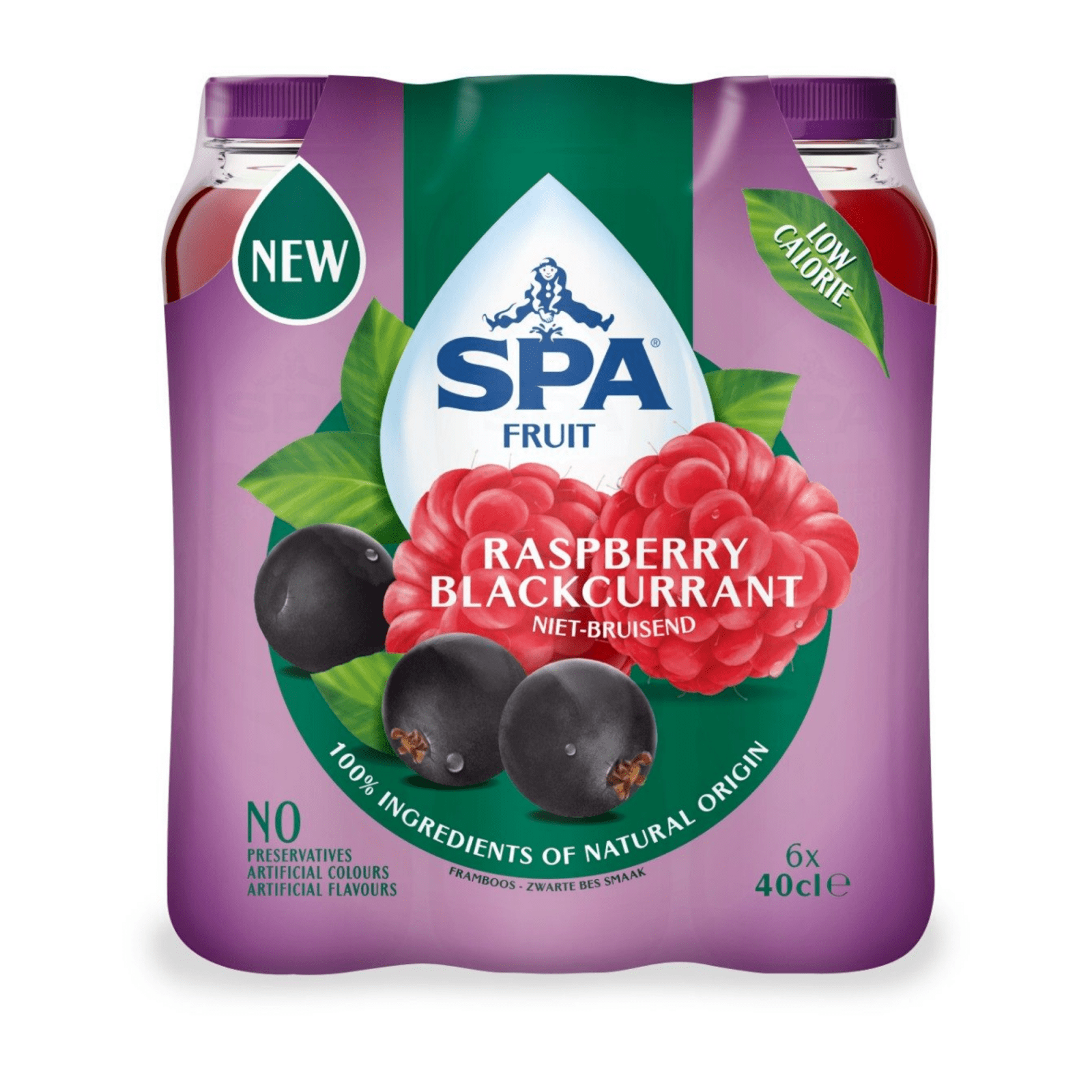 Spa fruit still framboise cassis (6x 400ml)