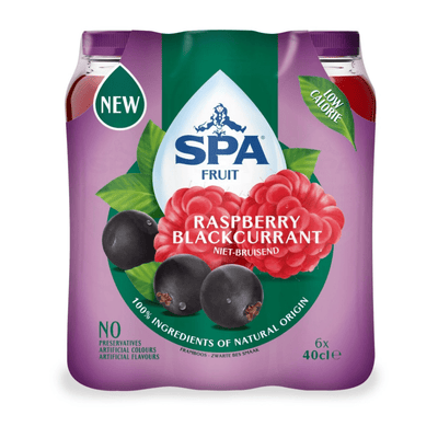 Spa fruit still framboise cassis (6x 400ml)