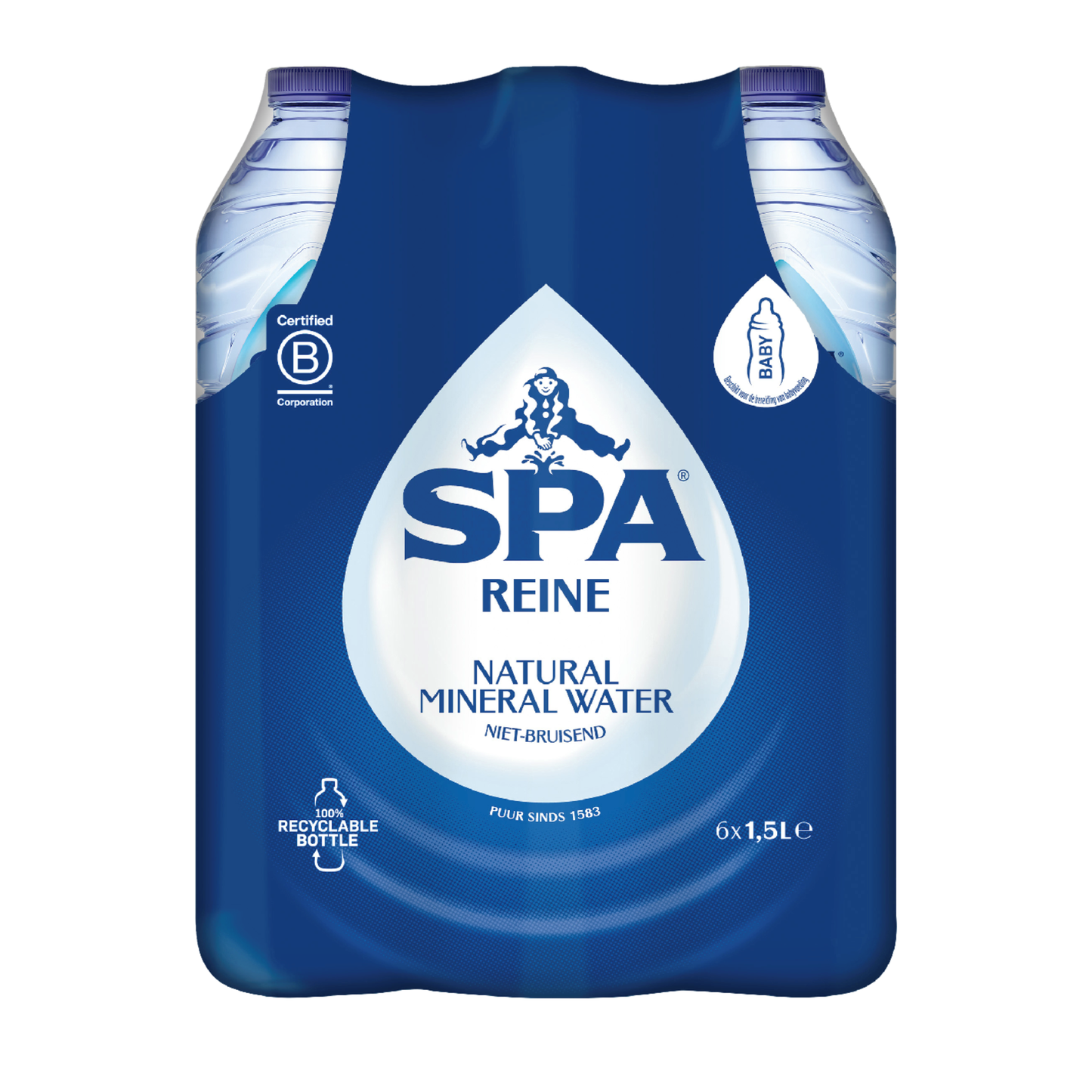 Bouchon bleu Spa reine (6x 1,5 litres)
