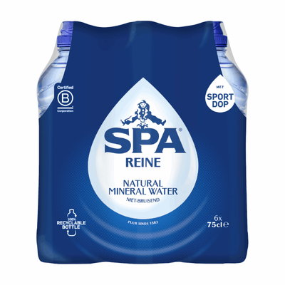 Casquette de sport Spa reine bleue (6x 0,75 litres)