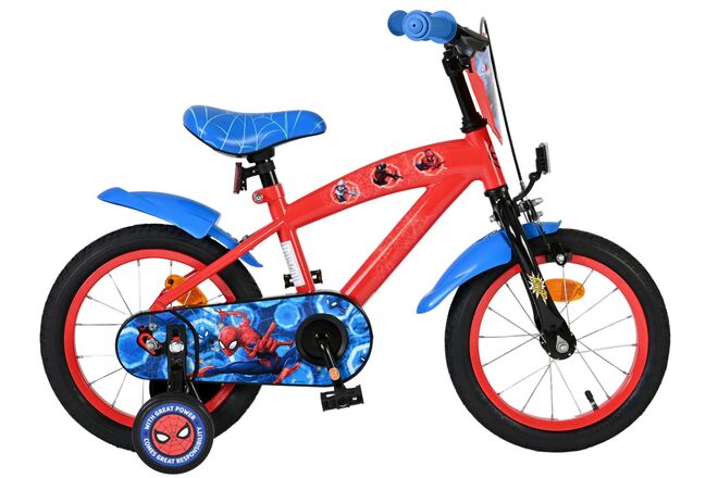 Vélo pour enfants Spiderman Marvel Spider-Man - garçons - 14 pouces - rouge bleu