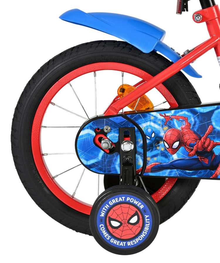 Vélo pour enfants Spiderman Marvel Spider-Man - garçons - 14 pouces - rouge bleu