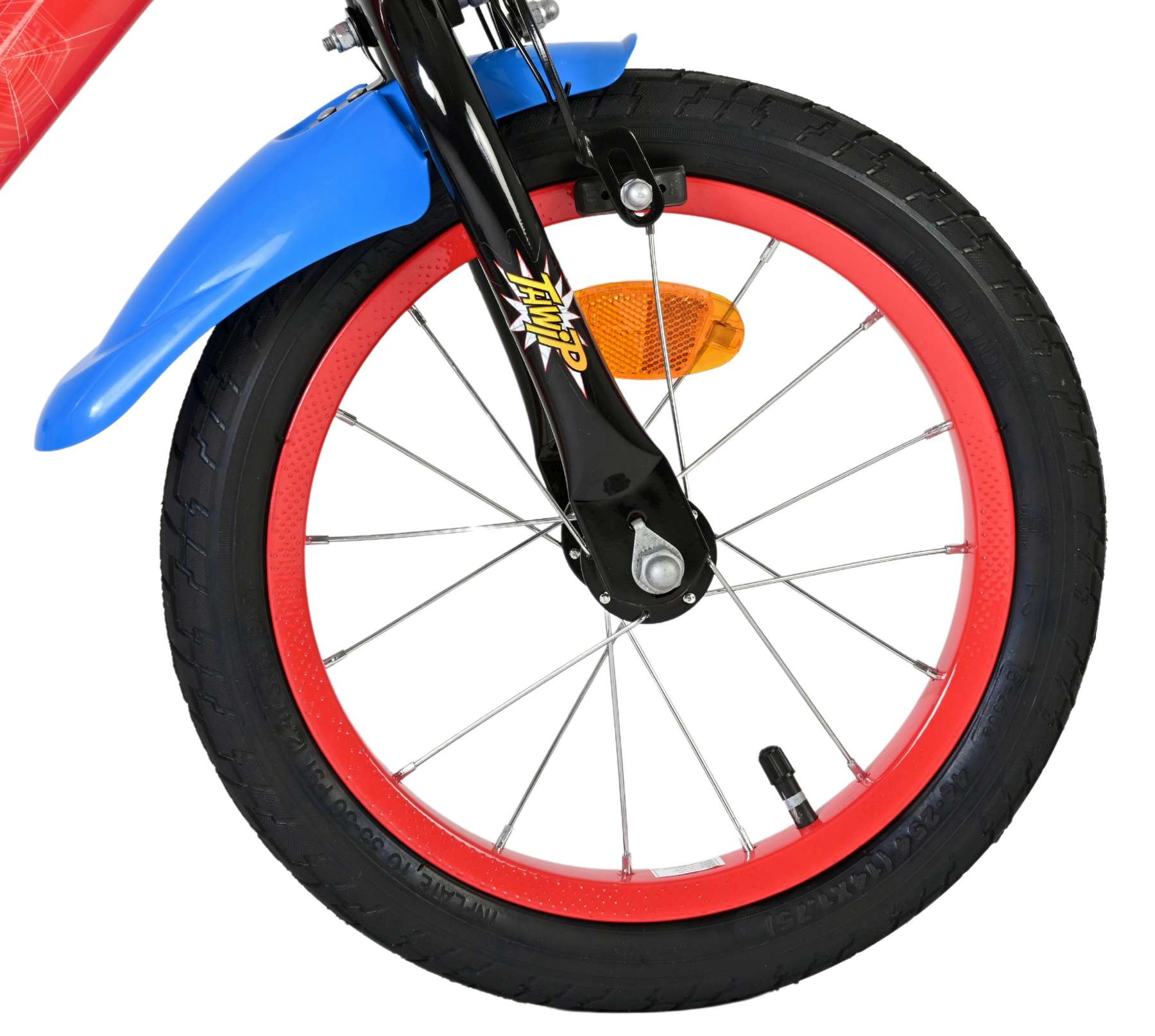 Vélo pour enfants Spiderman Marvel Spider-Man - garçons - 14 pouces - rouge bleu