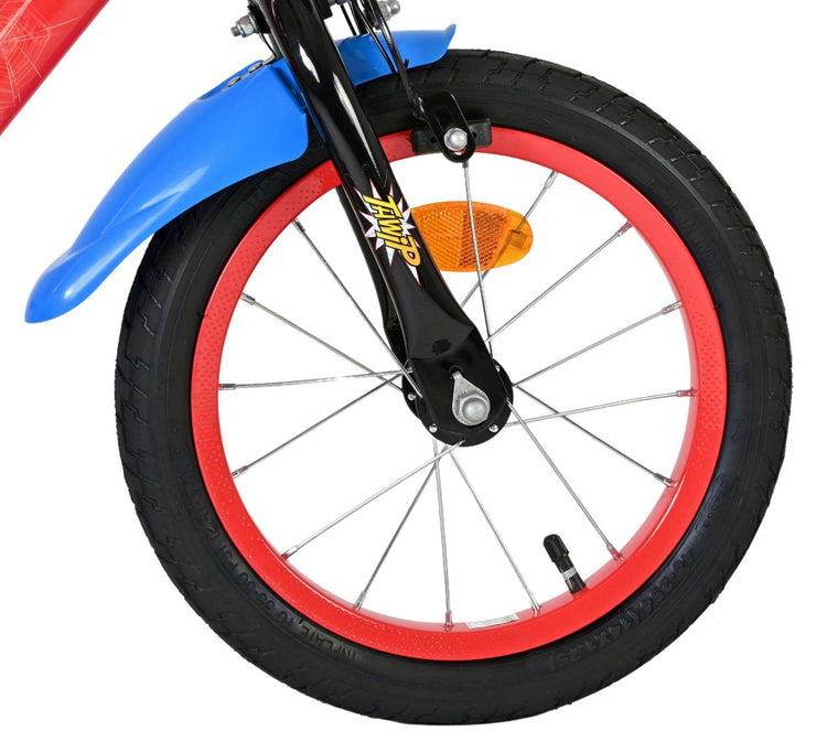 Vélo pour enfants Spiderman Marvel Spider-Man - garçons - 14 pouces - rouge bleu