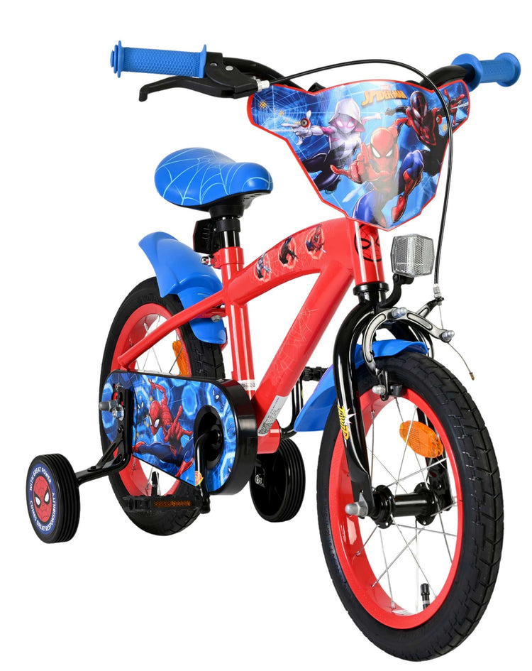 Vélo pour enfants Spiderman Marvel Spider-Man - garçons - 14 pouces - rouge bleu