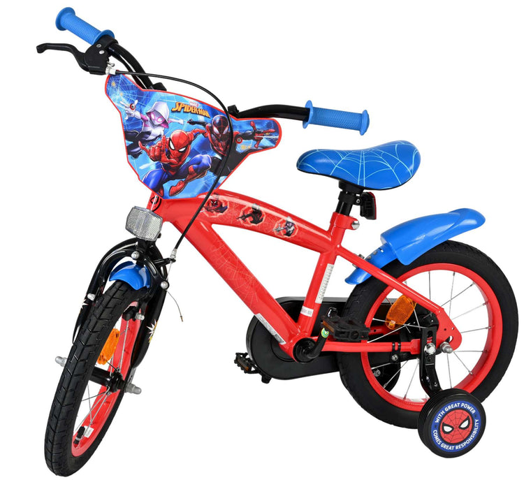 Vélo pour enfants Spiderman Marvel Spider-Man - garçons - 14 pouces - rouge bleu