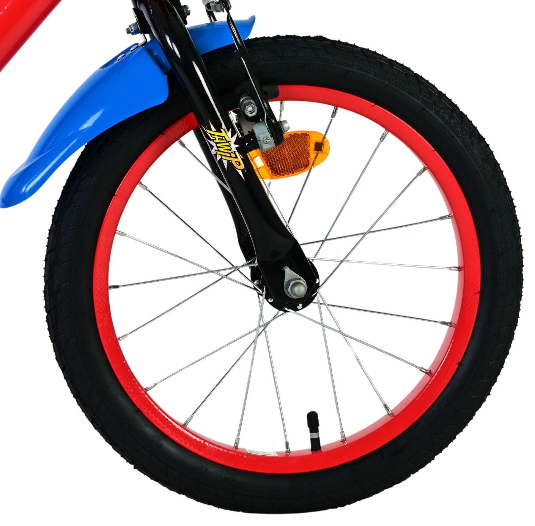 Vélo pour enfants Spiderman Spider-Man - garçons - 16 pouces - bleu rouge - deux freins à main