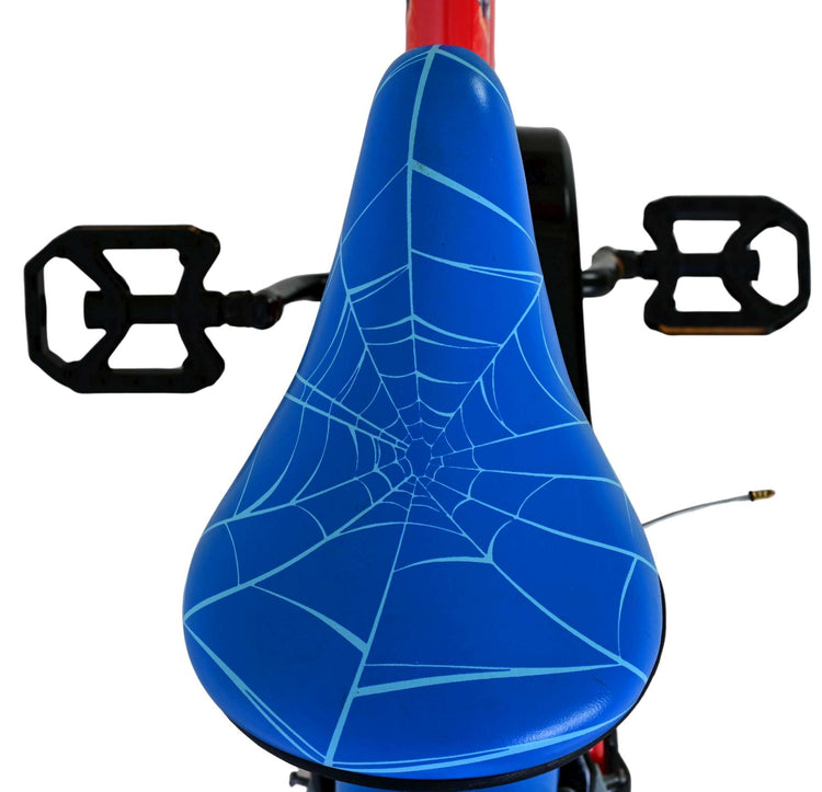 Vélo pour enfants Spiderman Spider-Man - garçons - 16 pouces - bleu rouge - deux freins à main