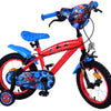 Spiderman Ultimate Spider-Man Children's Boys Boys 14 pouces Blue Red Two Hand freins