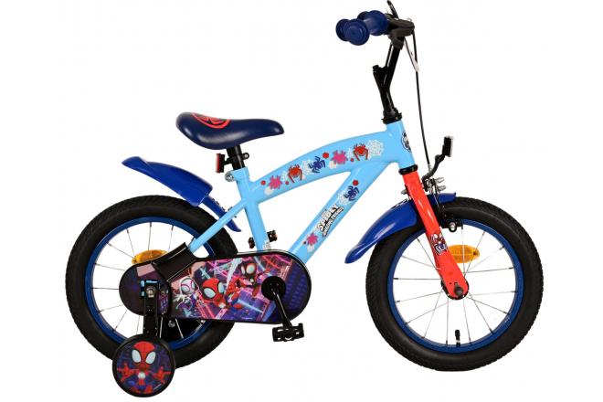 Spidey Children's Bike - Boys - 14 pouces - bleu