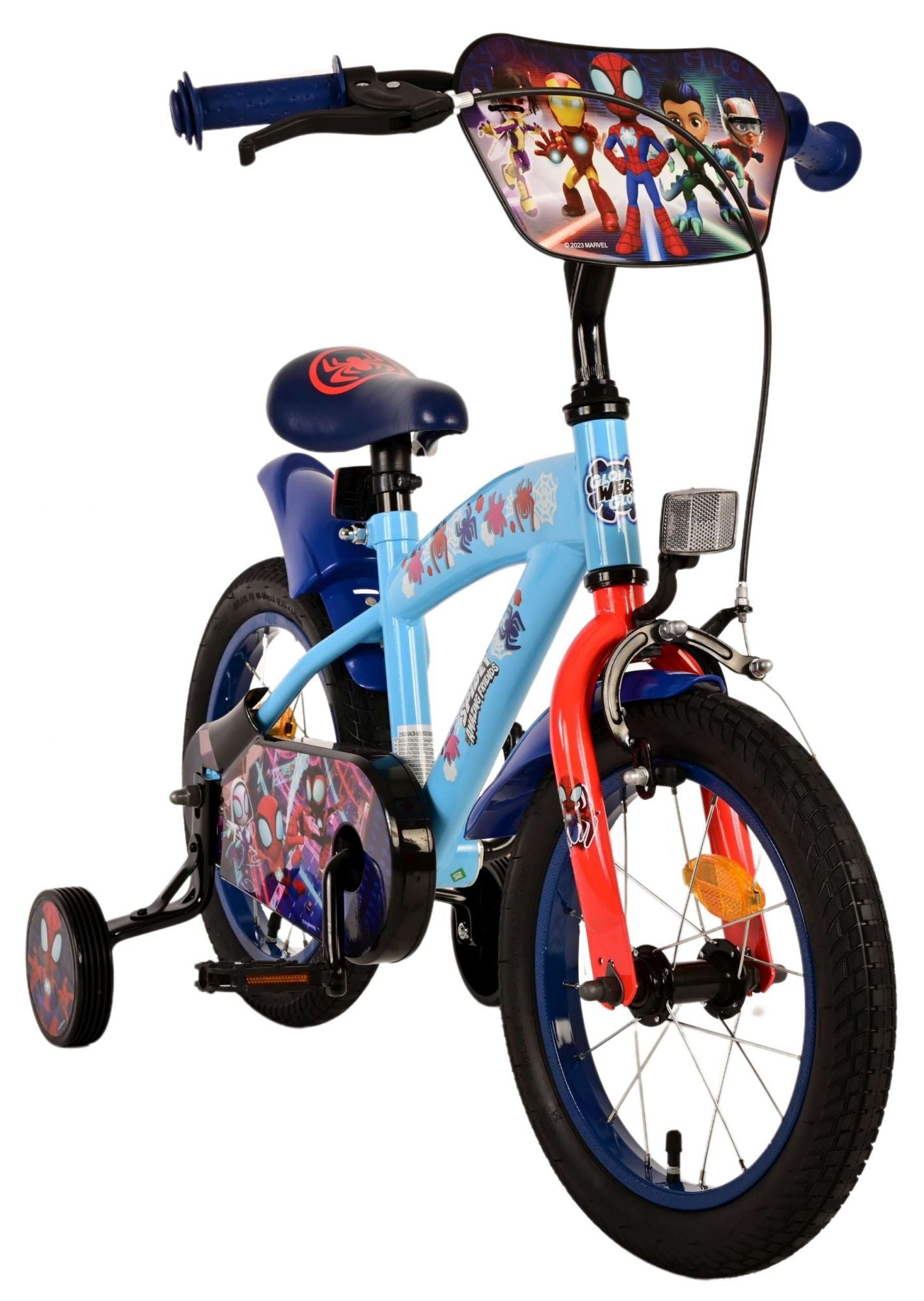 Spidey Children's Bike - Boys - 14 pouces - bleu