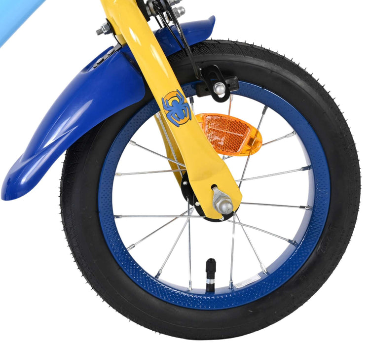 Vélo pour enfants Spidey et seine tollen freunde spidey - garçons - 12 pouces - bleu - deux freins à main