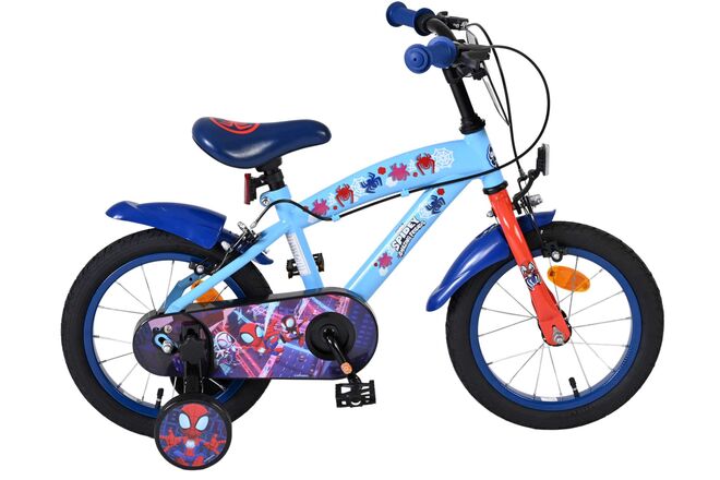 Vélo pour enfants Spidey et seine tollen freunde spidey - garçons - 14 pouces - bleu rouge - deux freins à main