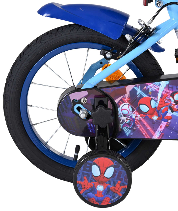 Vélo pour enfants Spidey et seine tollen freunde spidey - garçons - 14 pouces - bleu rouge - deux freins à main