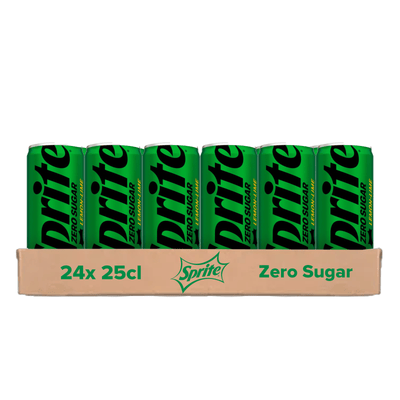 Canette Sprite zéro sucre (24x25cl)