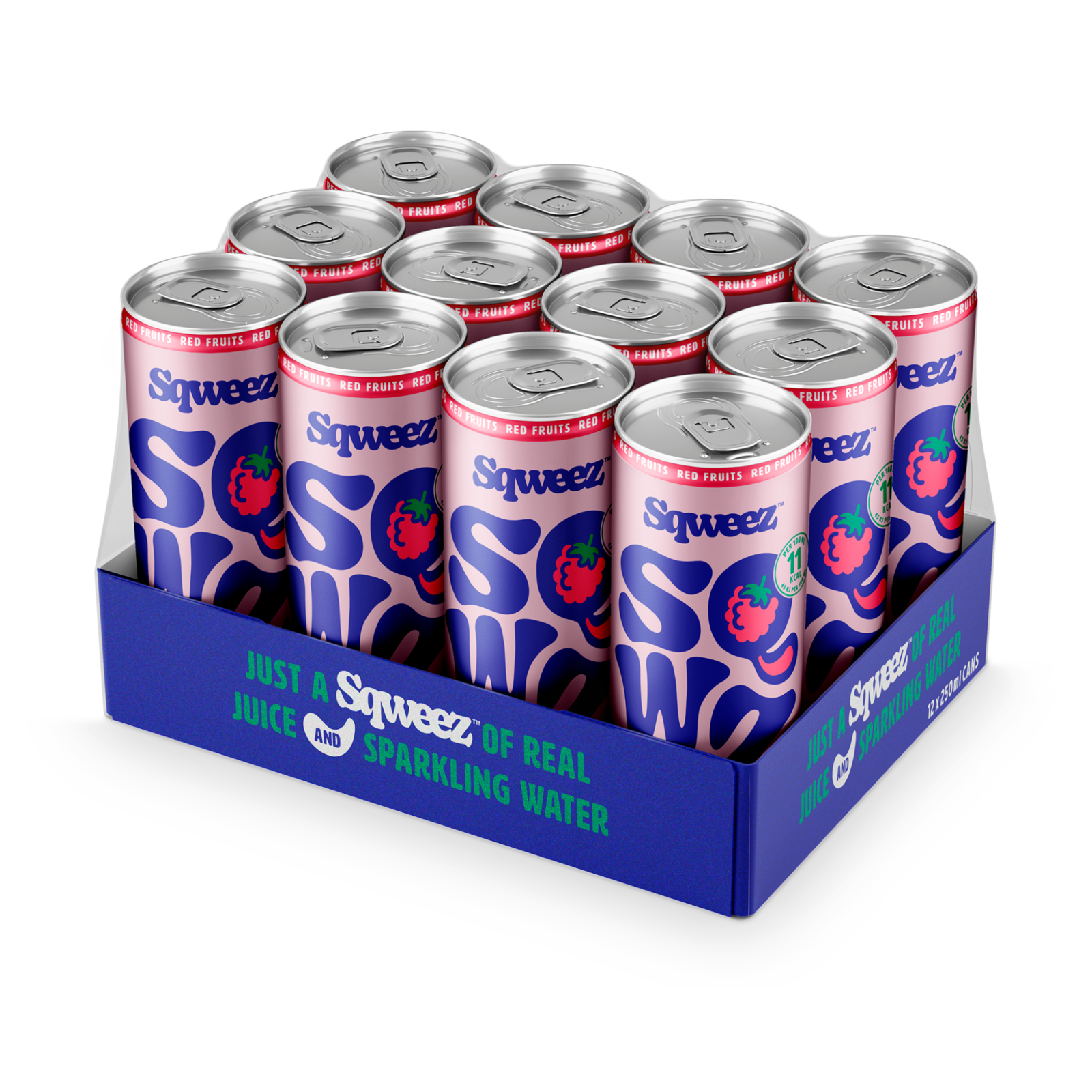 Boîte de fruits rouges Sqweez (12x 250ml)