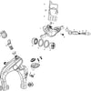 Sram Disc Br. Pour.22 CX1 Hydr.2-Sp gauche 1800 mm